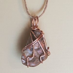 River Rock Necklace / Copper